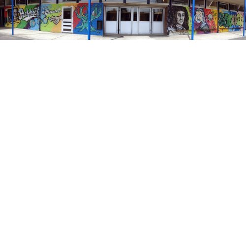 Fresque dans la cour