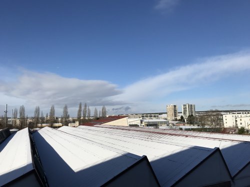 Les toits de l'atelier sous la neige (janvier 2019)